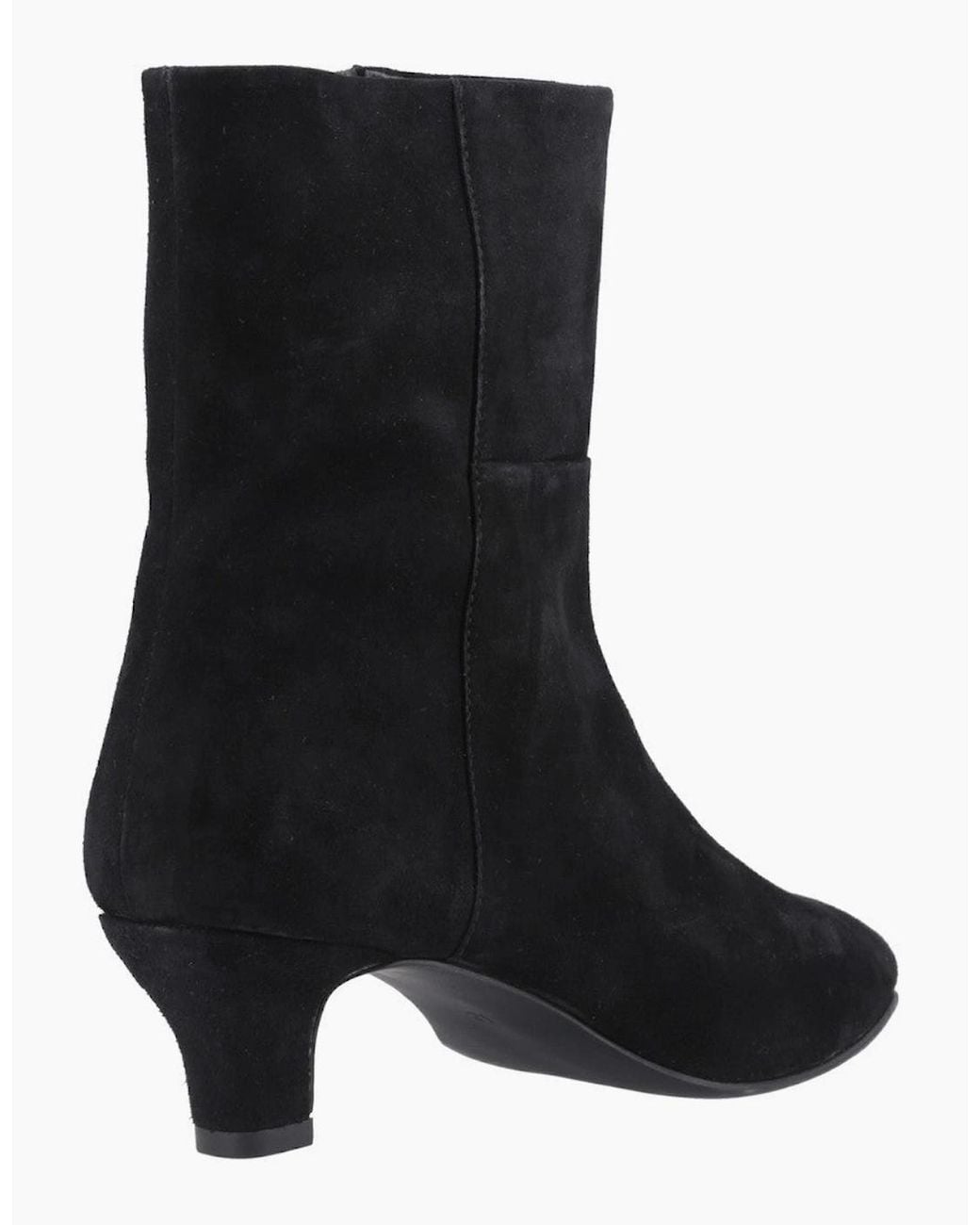 Hush Puppies Black Nahla Kitten Heel Boot Ankle Boots