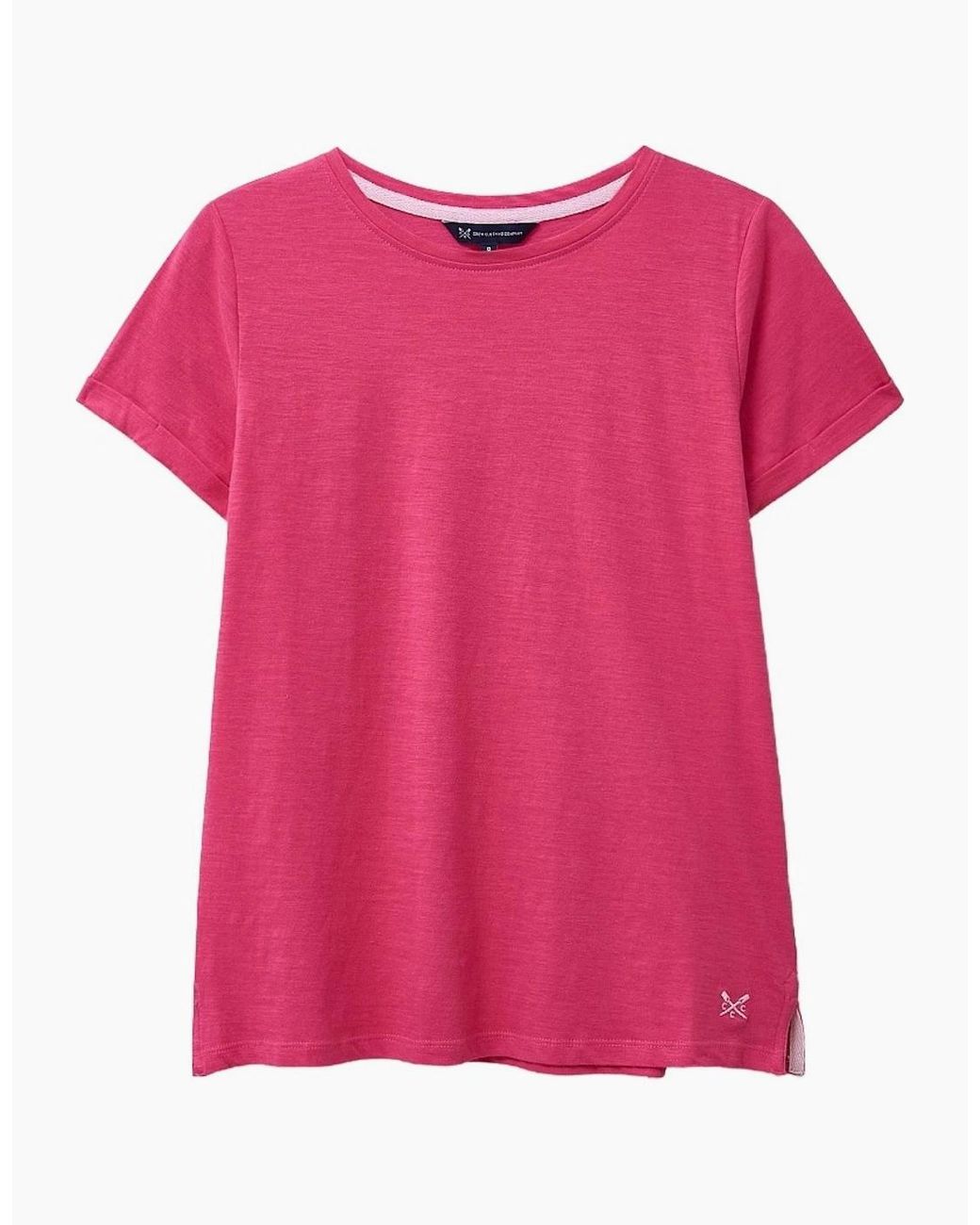 Crew Pink Perfect Crew Slub T-Shirt