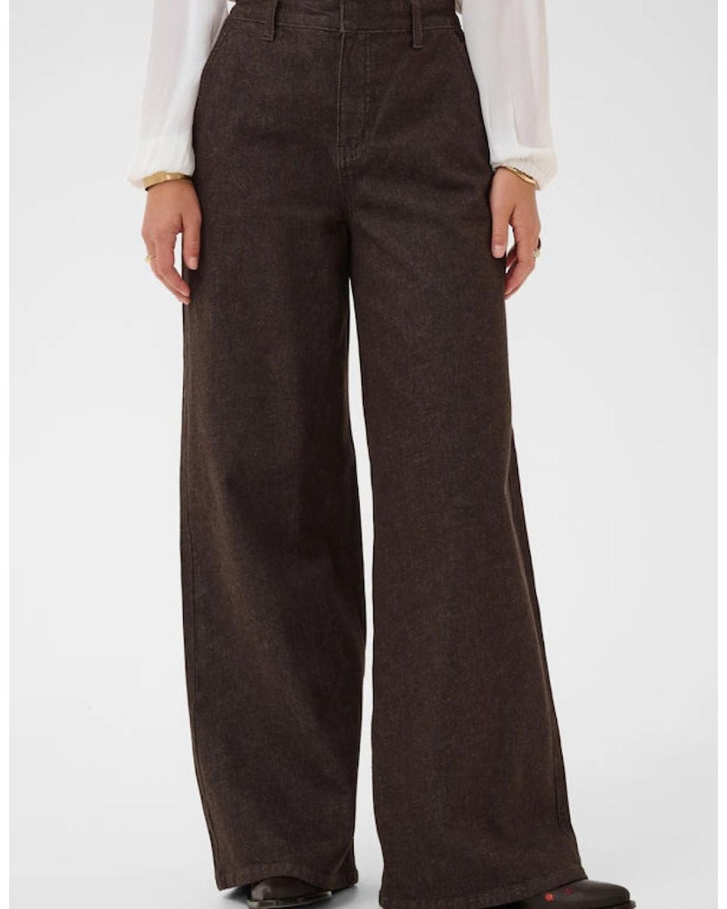 Cream Brown Visti Jeans