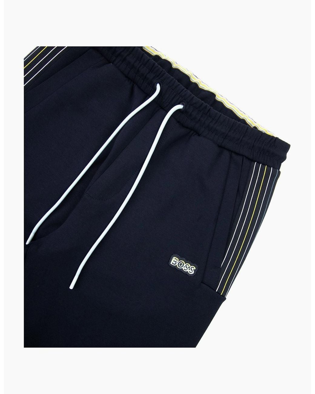 Boss Blue Hadiko 1 Multi Coloured Stripe Bottoms Dark 402 for men