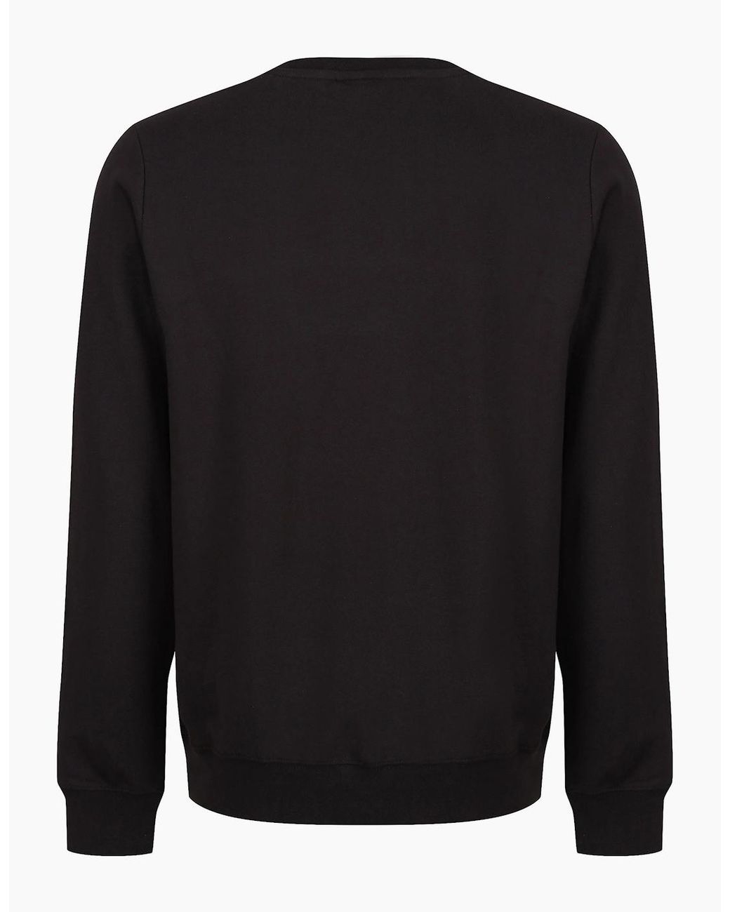 Kappa Black Authentic Futur Faniver Regular Fit Crew Neck Sweatshirt for men