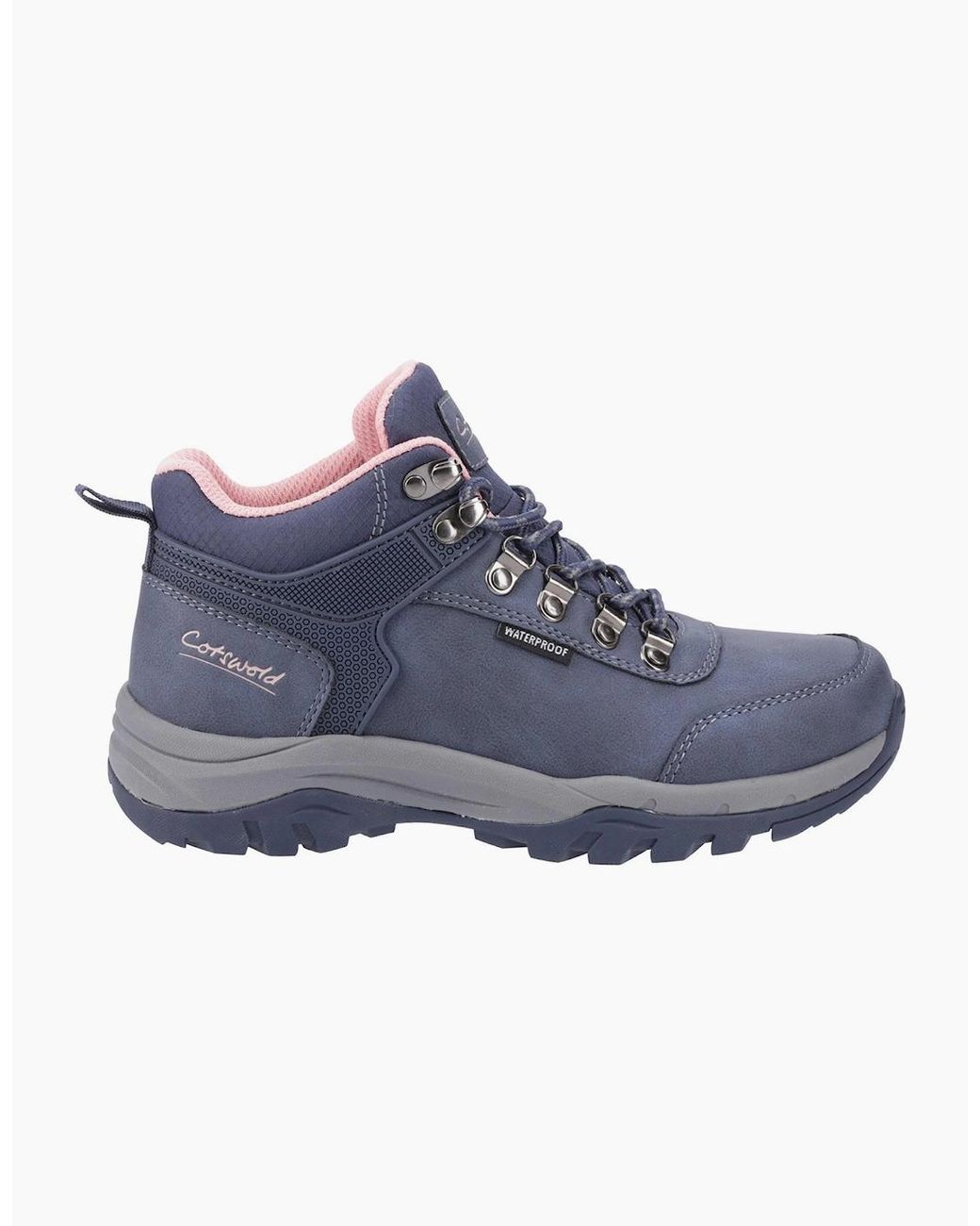Cotswold Blue Overbury Waterproof Hiking Boots