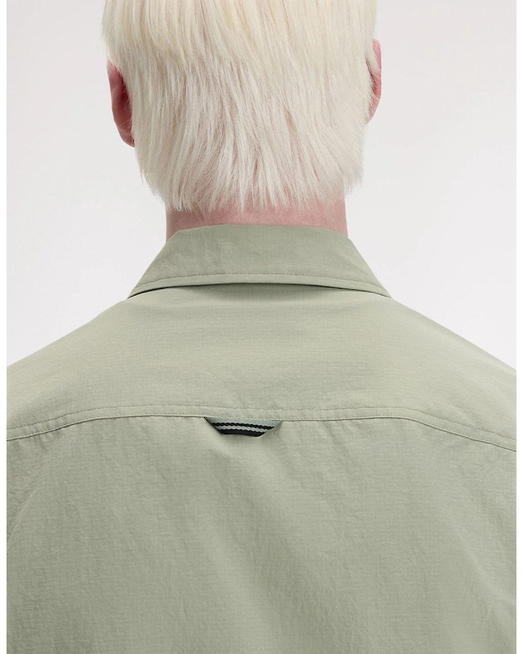 Fred Perry Green Ripstop Pocket Overshirt for men