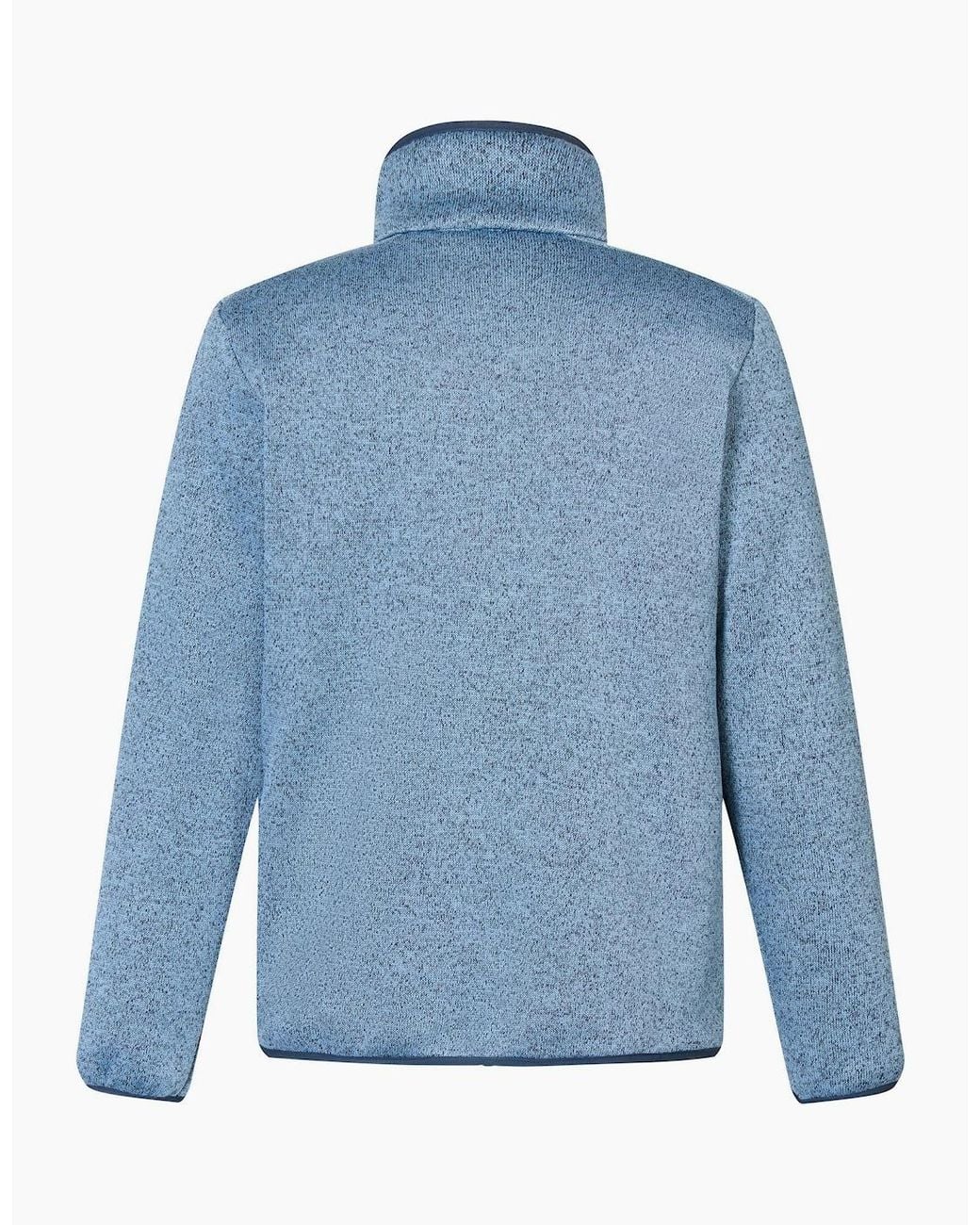 Regatta Blue Barlee Marl Full Zip Fleece Jacket for men