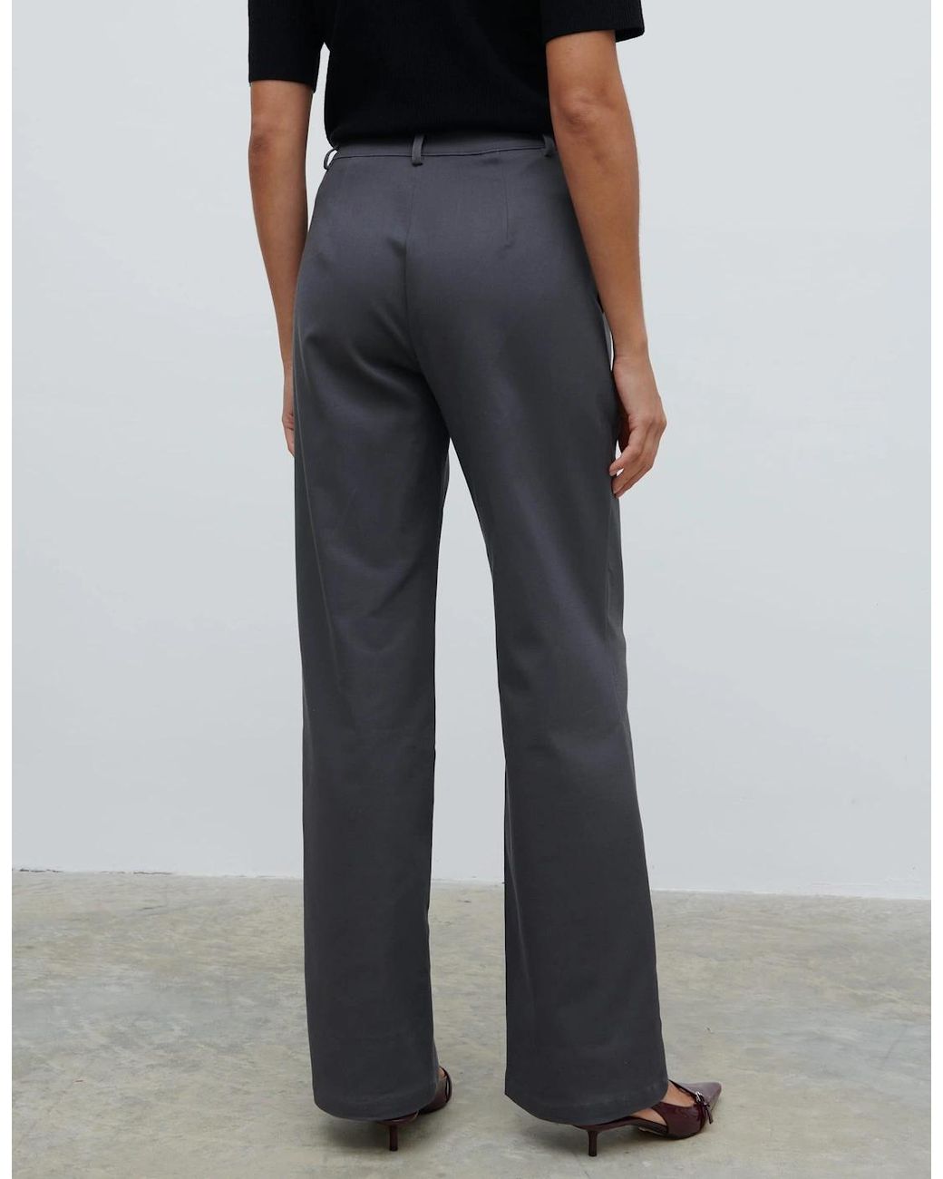 Pretty Lavish Blue Brady Front Pleat Trousers