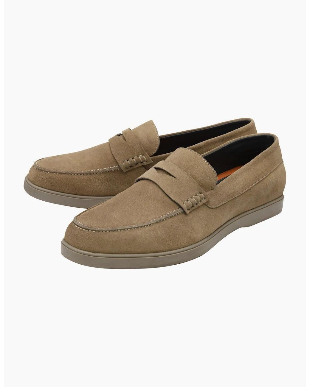 Frank Wright Brown Horn Penny Loafers for men