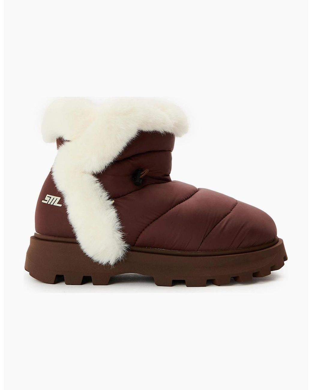 Steve Madden Brown Frostee Snug Boots With Toggle Closure
