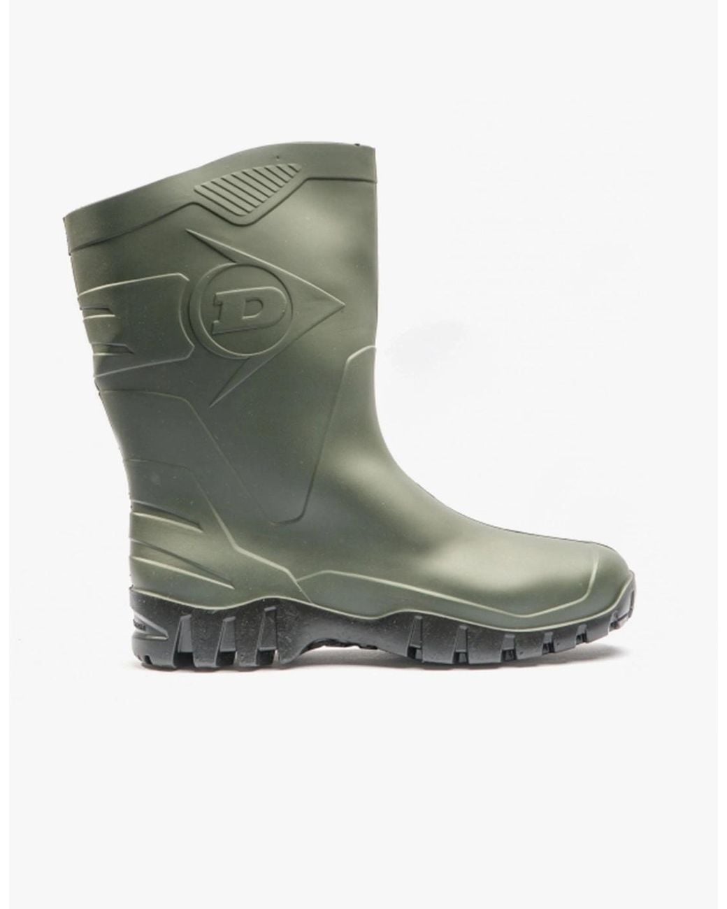 Dunlop Green Dee Half Length Wellington Boots for men