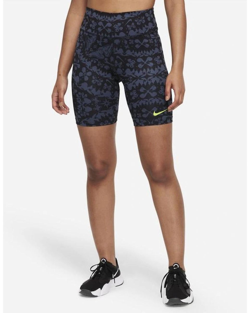 Nike Blue 'Recreation Club' Mid-Rise 7" Shorts
