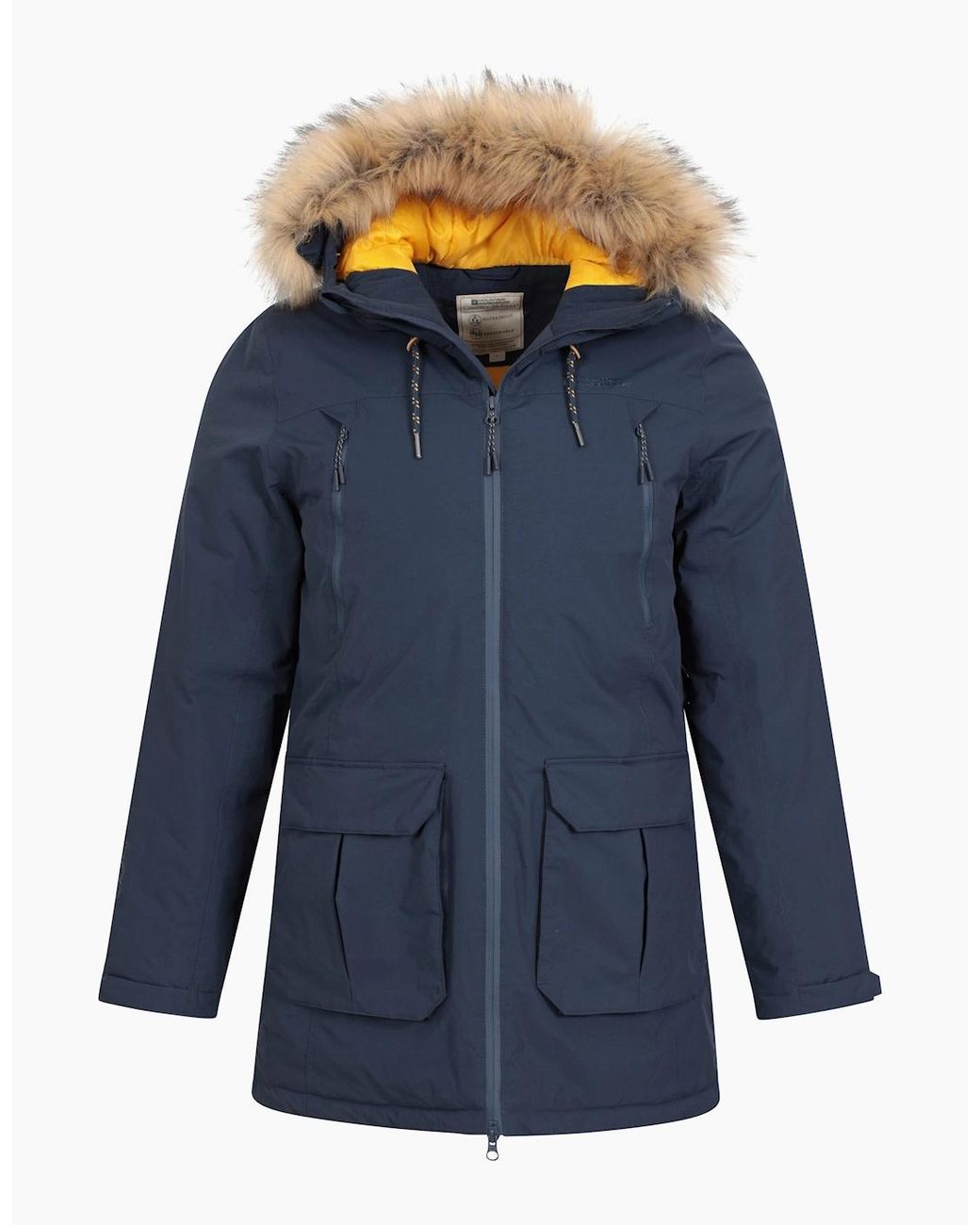 Mountain Warehouse Blue Traverse Hybrid Waterproof Jacket for men