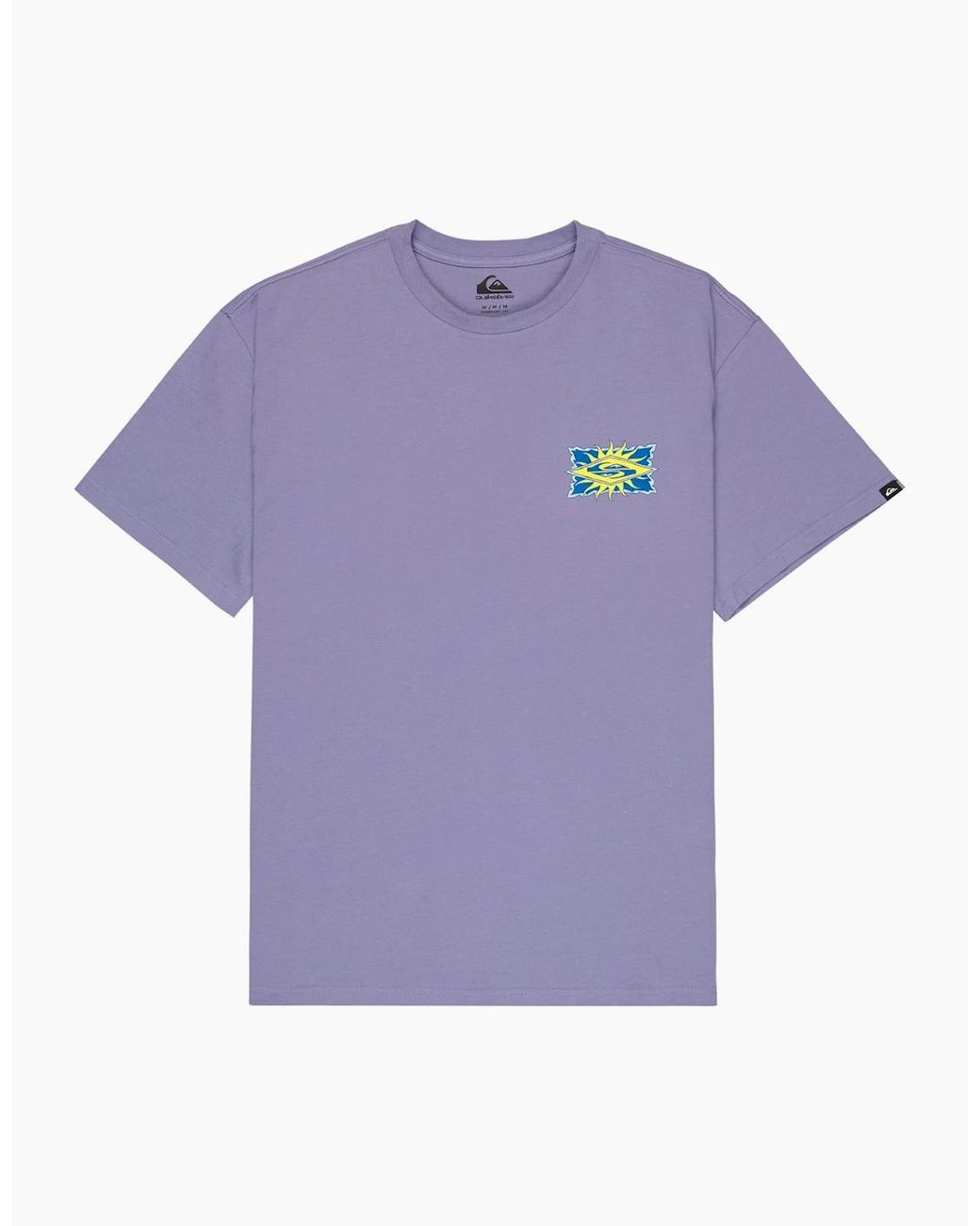 Quiksilver Purple Ev Starfish Stamp Graphic Short Sleeve T-Shirt for men