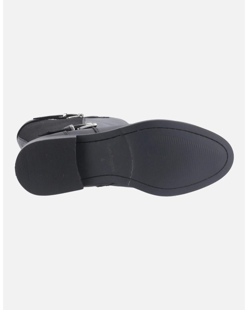 Hush Puppies Black Daphne Leather Boots
