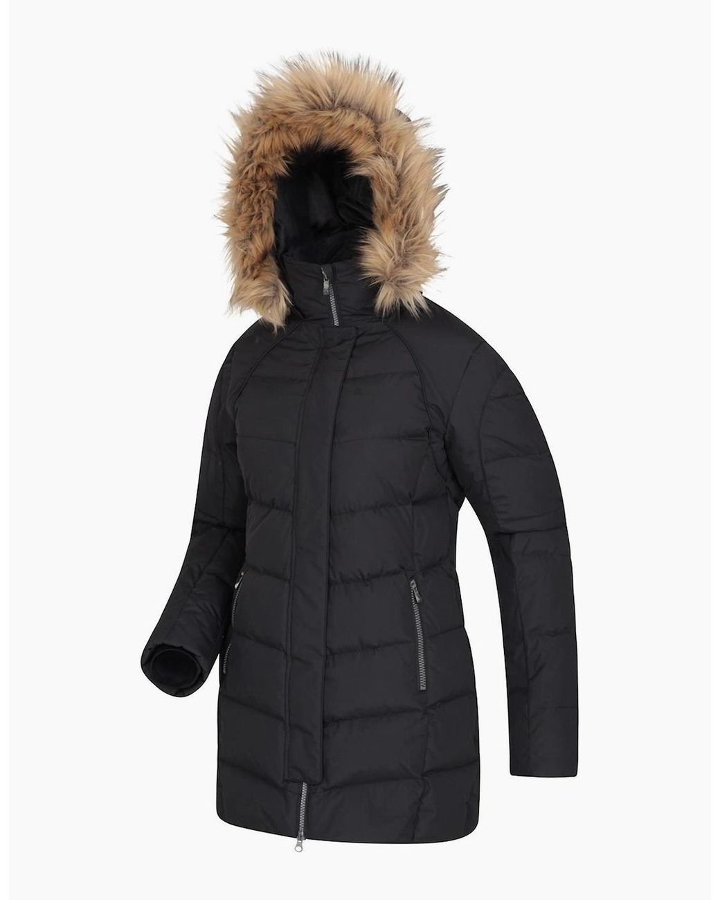 Mountain Warehouse Blue Ladies Isla Ii Long Down Jacket