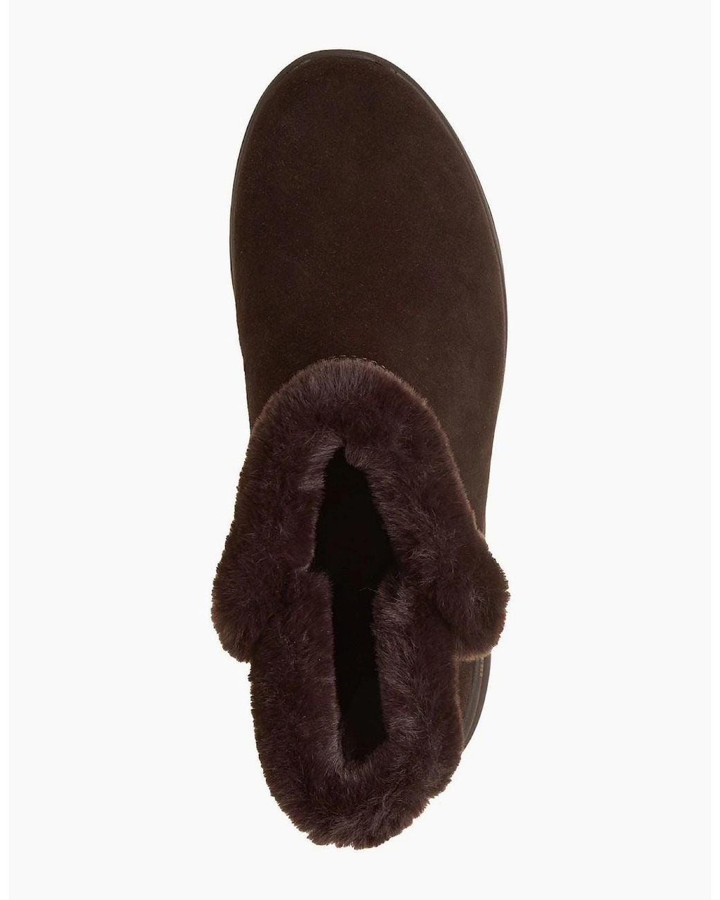 Skechers Brown On-The-Go Stellar Cozy Step Leather Winter Ankle Boots