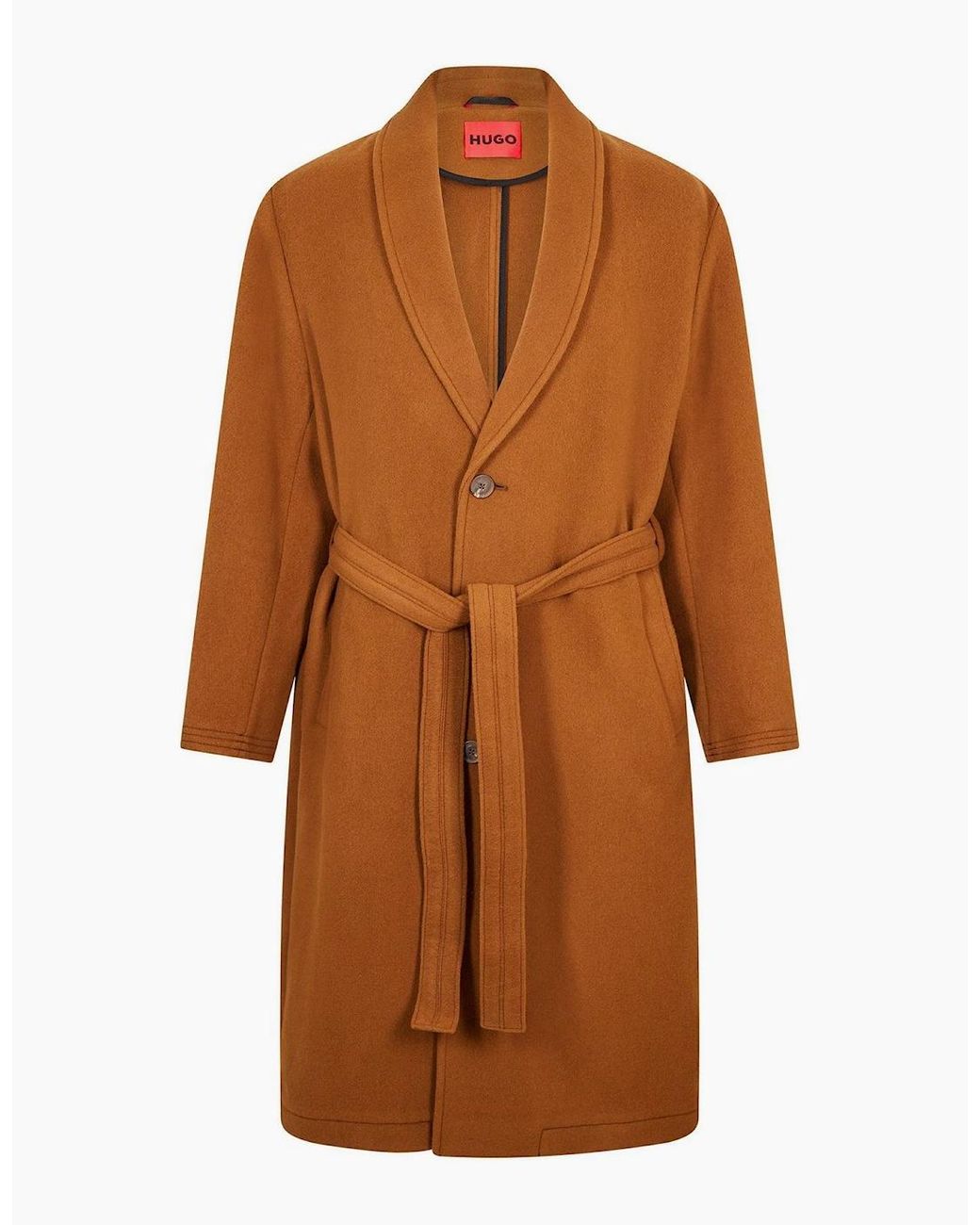 Boss Brown 10252542 01 Overcoat for men