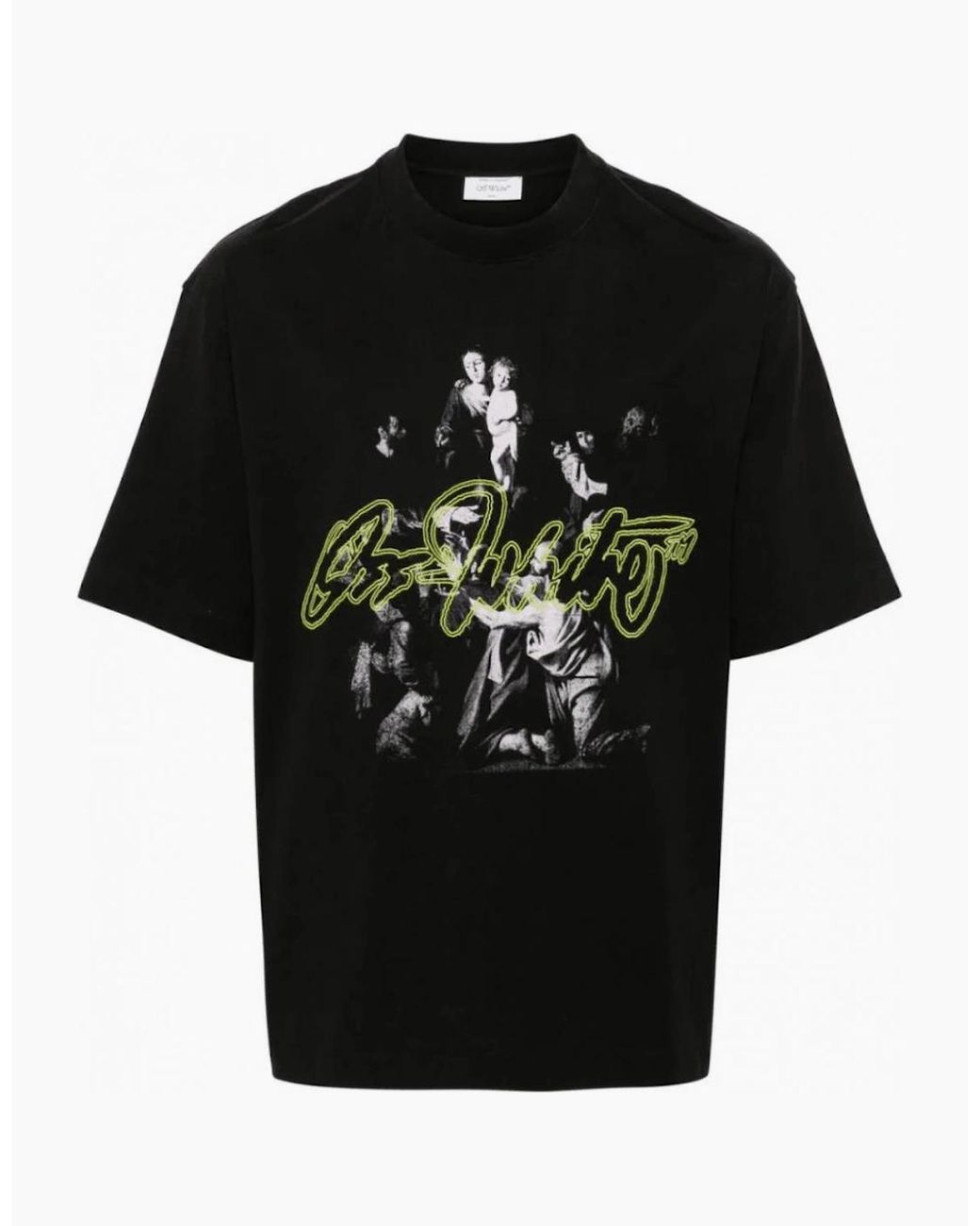 Off-White c/o Virgil Abloh Black Script Mary Logo T-Shirt for men