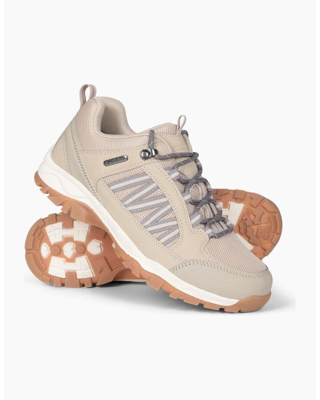 Mountain Warehouse Natural Ladies Path Waterproof Outdoor Walking Shoes