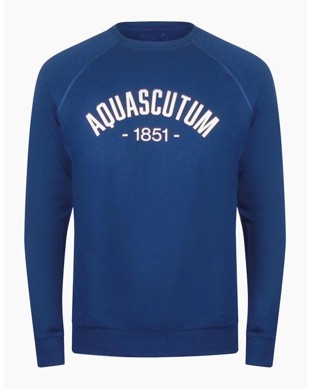Aquascutum Blue Old School Crewneck Tracksuit Set for men
