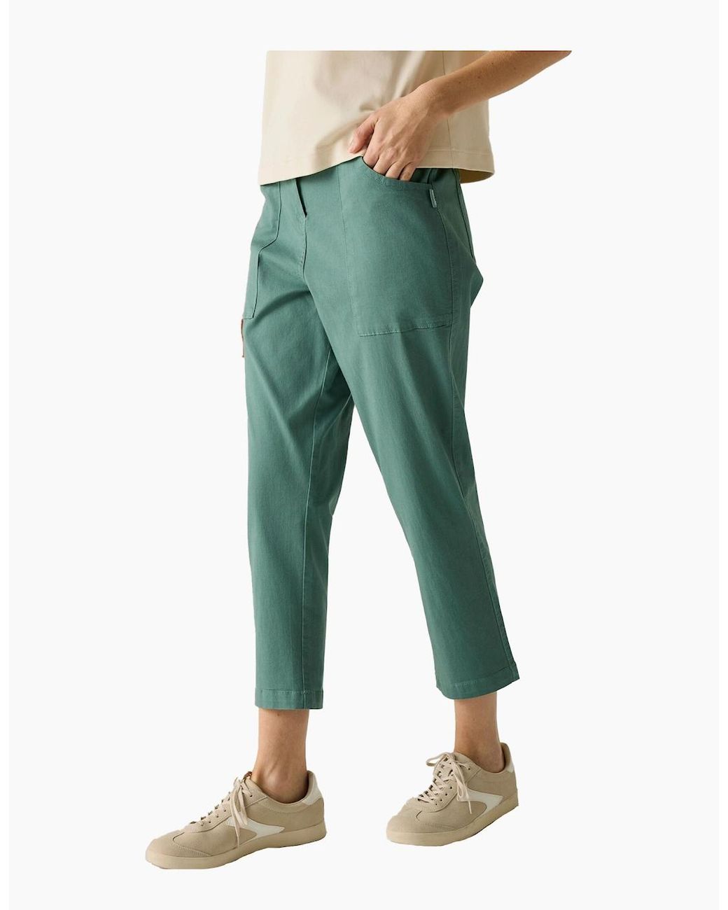 Regatta Green Ladies Shorebella Capri Trousers