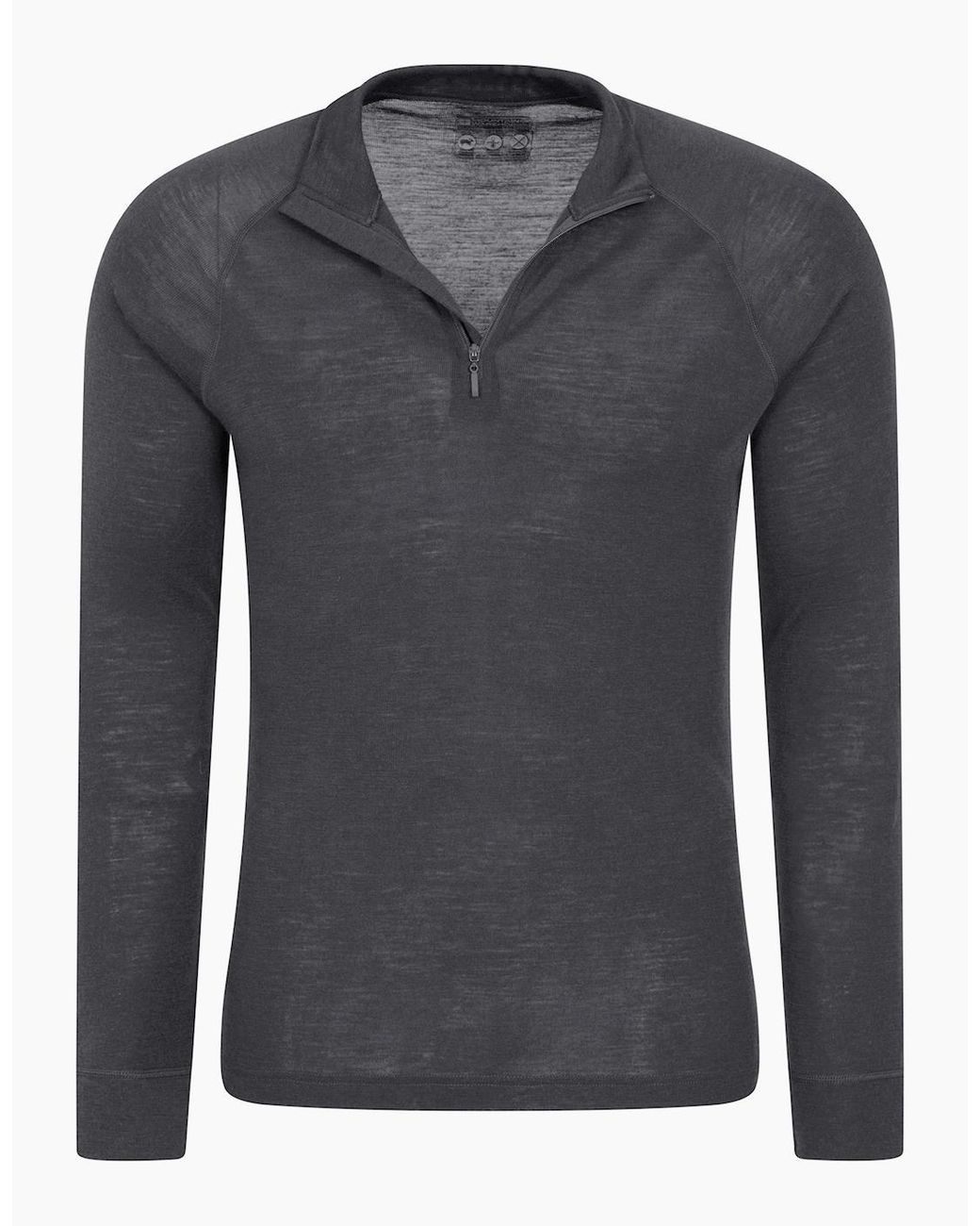 Mountain Warehouse Gray Merino Ii Base Layer Top for men