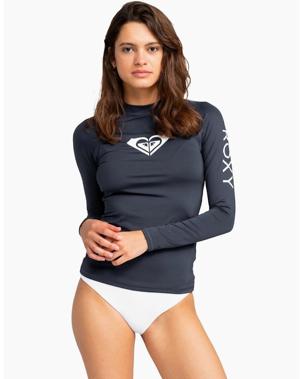 Roxy Blue Whole Hearted Upf 50 Surf Rash Vest