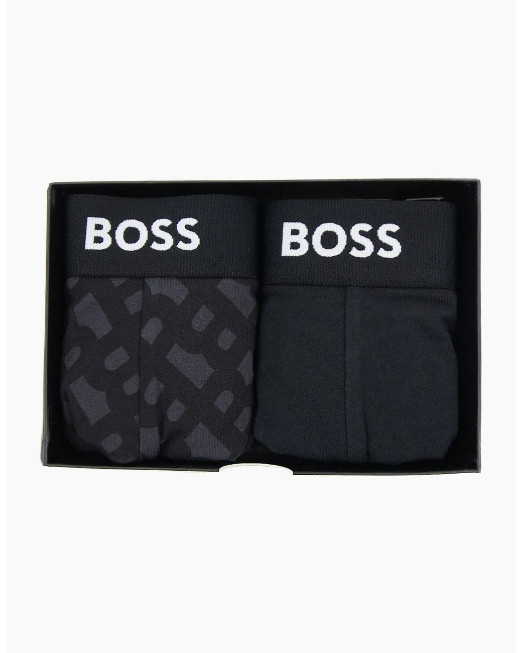 Boss Black Two Pack Of Boxer Briefs With Logo Waistbands 001 for men