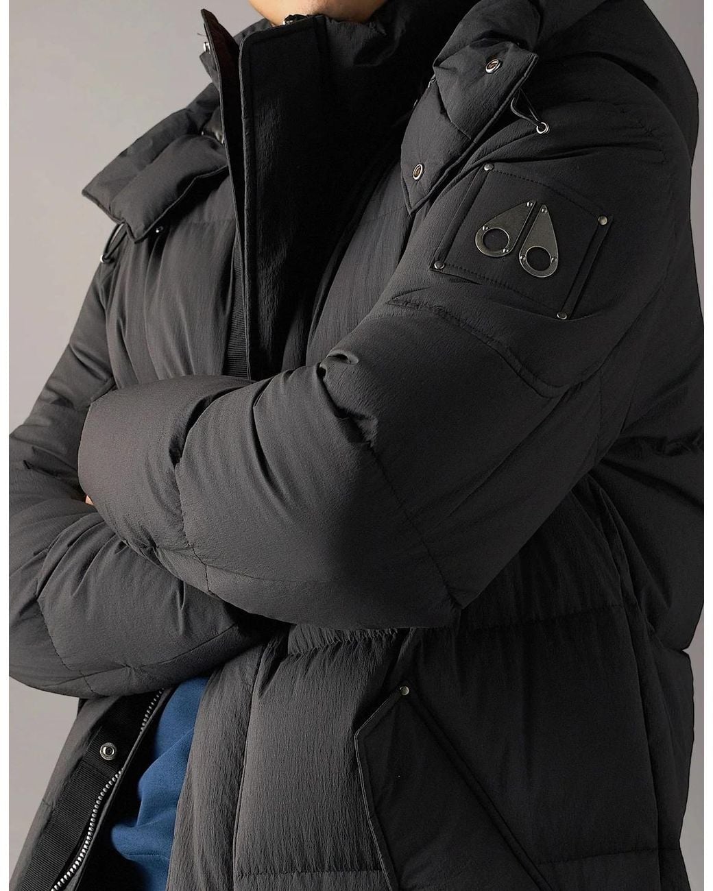 Moose Knuckles Gray Everest Down Parka for men