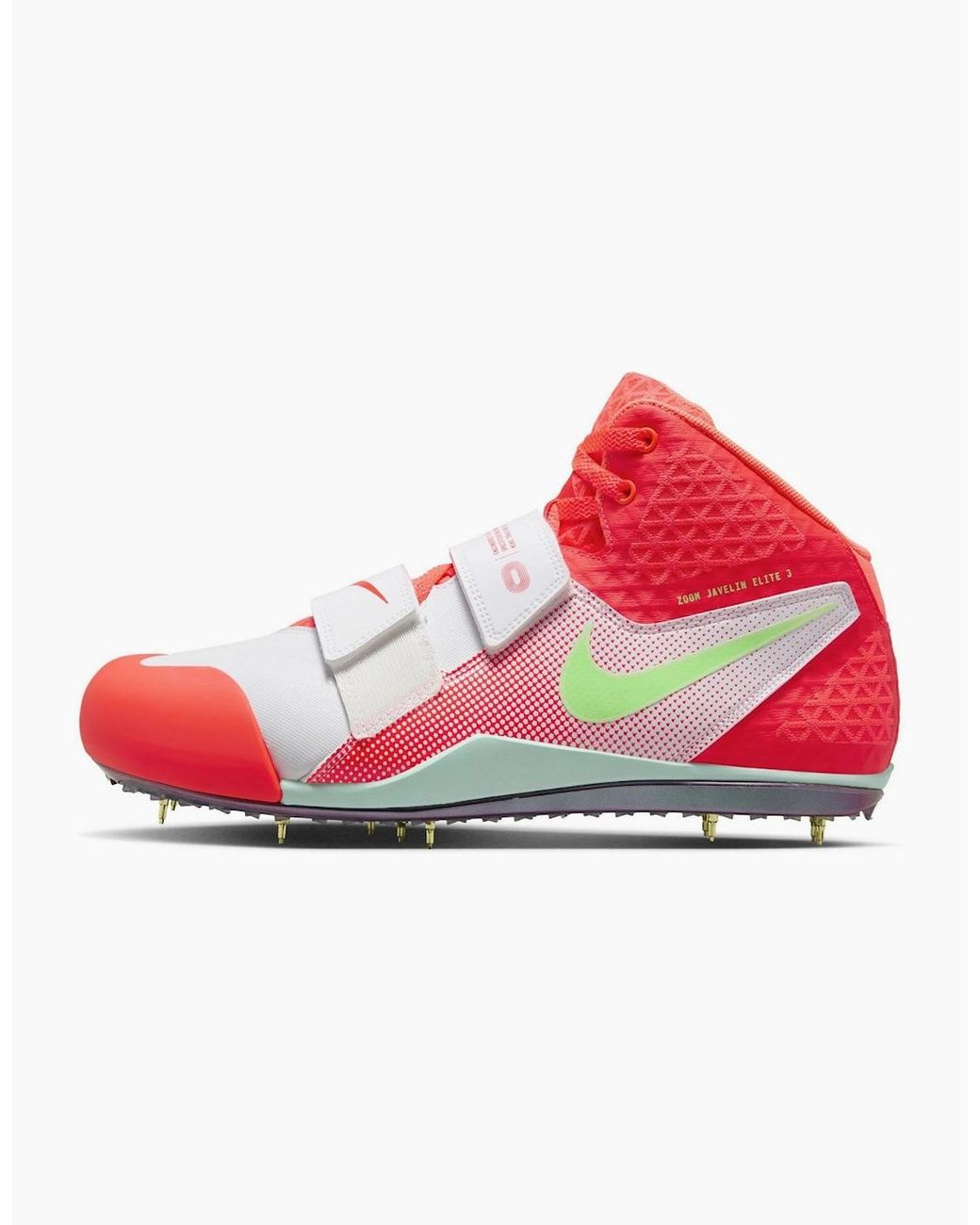 Nike Red Zoom Javelin Elite 3 Mid Top Sneakers for men