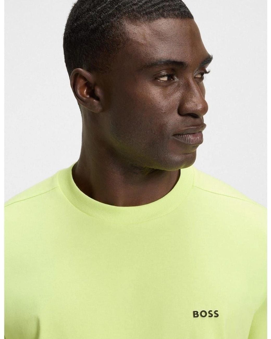 BOSS Logo T-Shirt, Logo Design in Yellow for Men | Lyst UK