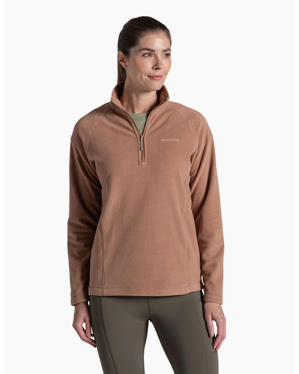 Craghoppers Brown Ladies Miska Vi Half Zip Fleece