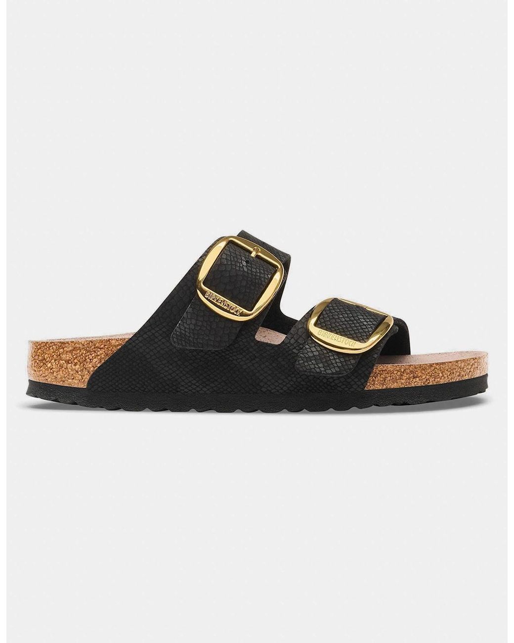 Birkenstock Arizona Black Big Buckle Synthetics Sandals