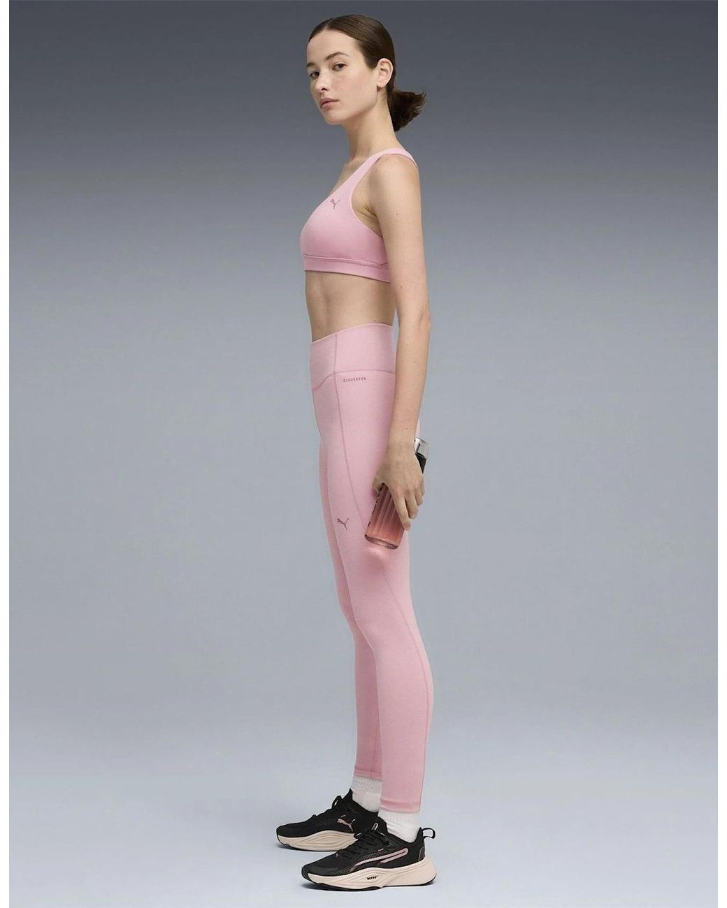 PUMA Pink Cloudspun Mid Non Wired Medium Impact Sports Bra