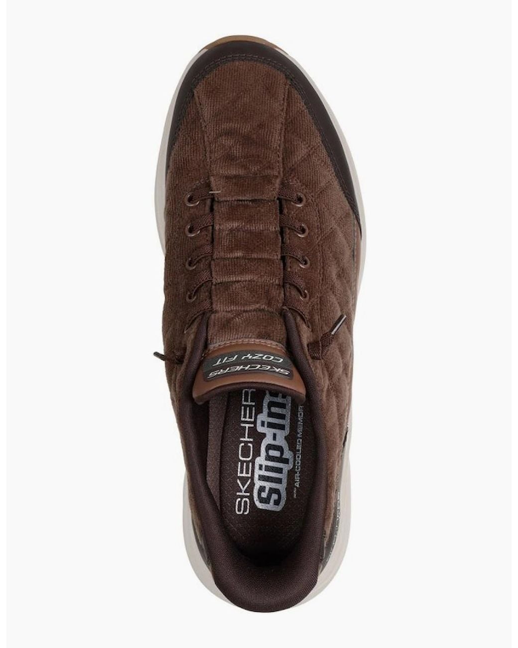 Skechers Brown Contour Foam Cordelux Trainers for men