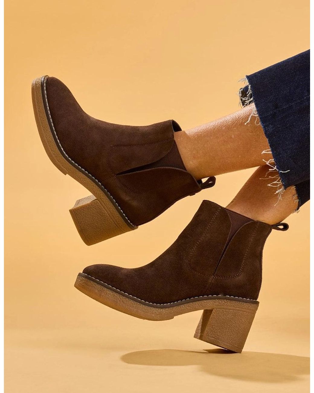 Hush Puppies Black Felicia Chelsea Boot Chelsea Boots Chocolate