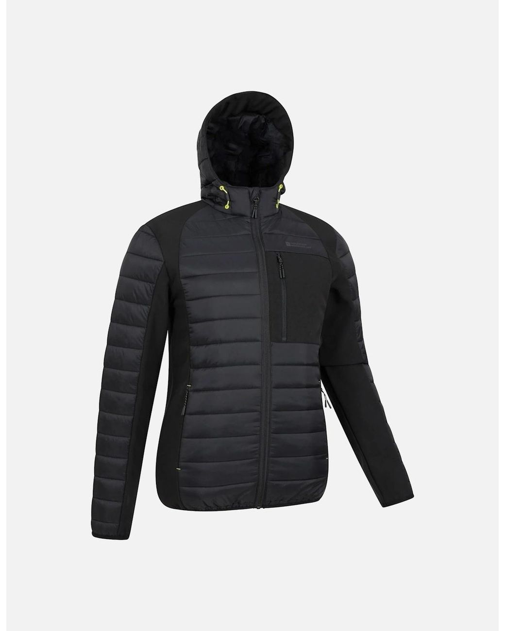 Mountain Warehouse Black Turbine Ii Softshell Padded Jacket for men