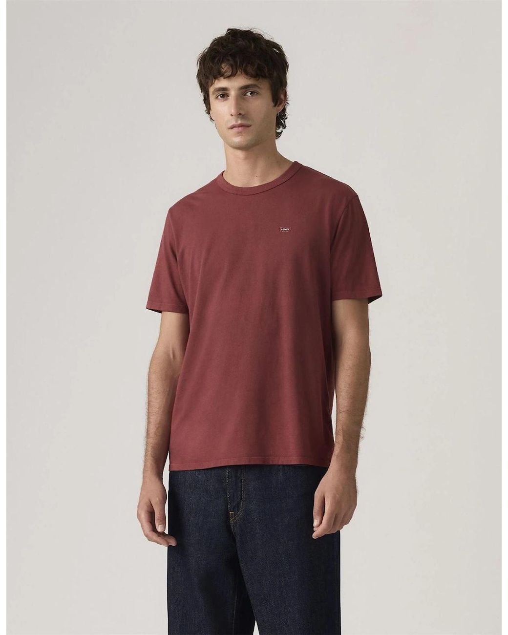Levi's Red Levi's Crew Neck Short Sleeve Regular Fit T-Shirt for men