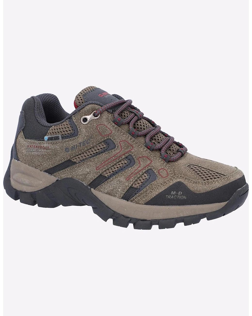Hi-tec Brown Torca Low Waterproof Womes Shoes Dark Taupe/Charcoal