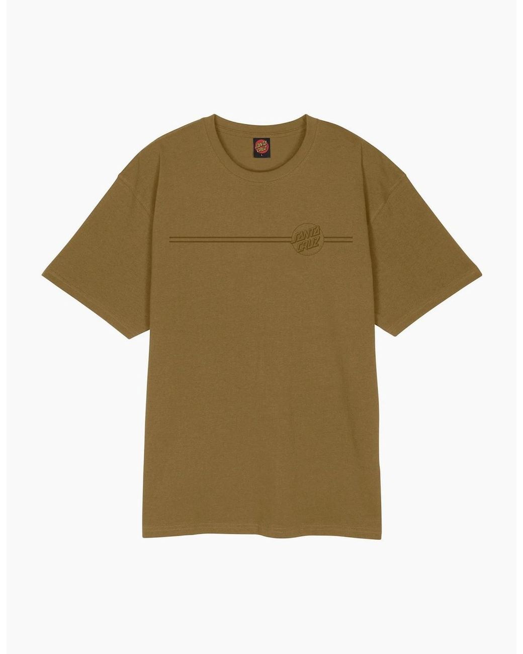 Santa Cruz Green Tonal Opus Dot Stripe Short Sleeve T-Shirt for men