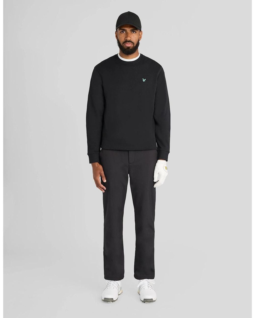 Lyle & Scott Black Eagle Cotton Crew Neck Sweatshirt for men