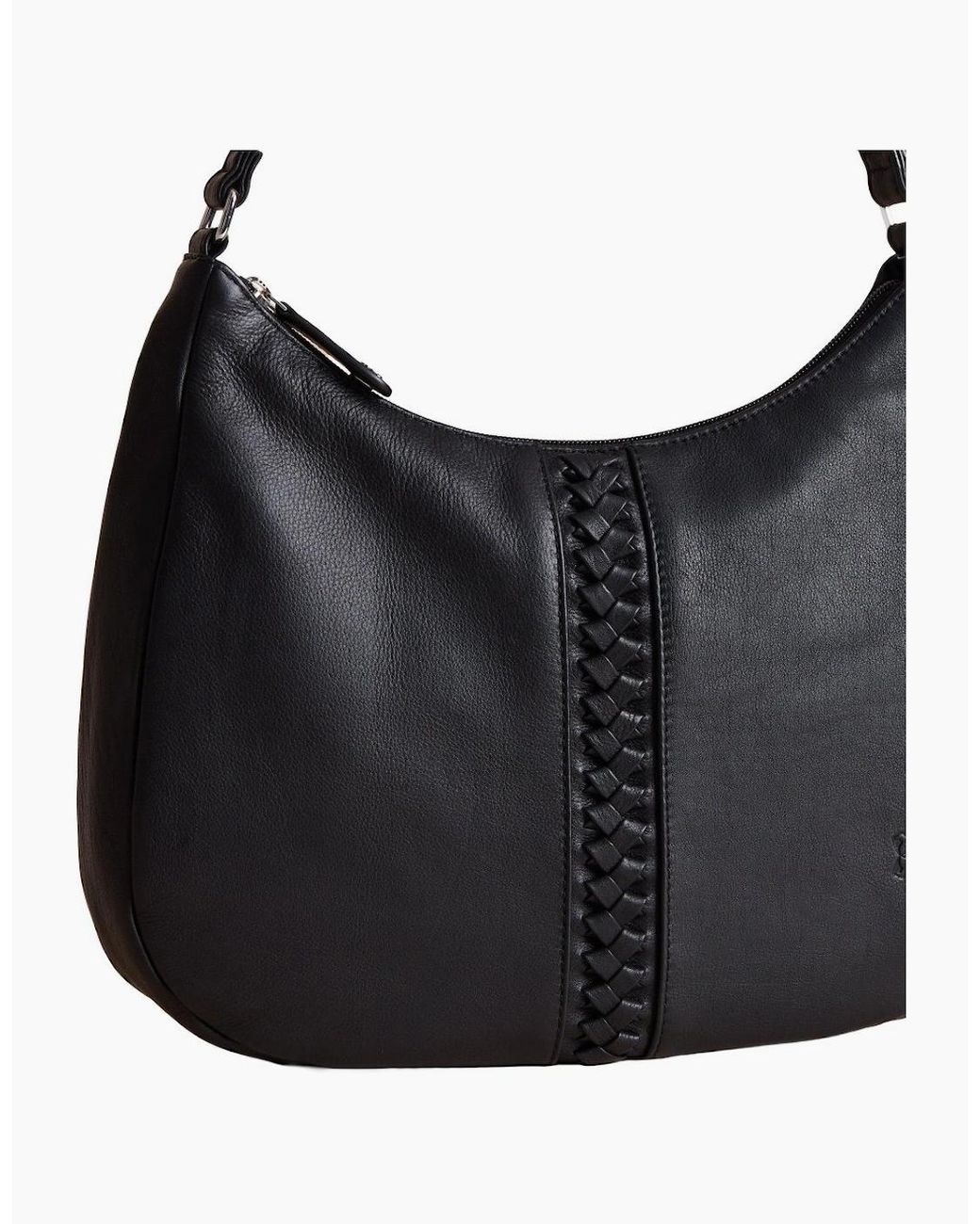 Lakeland Leather Black Selside Shoulder Bag