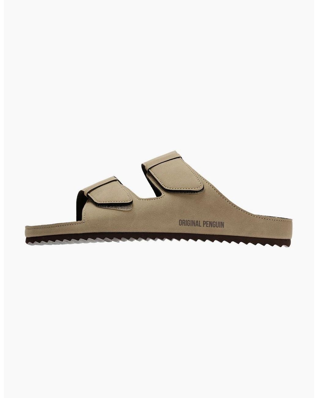 Original Penguin Brown Penguin Panache Sand Sandals for men