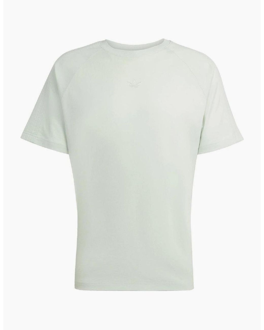 Adidas Originals White Crew Neck Raglan Sleeve Jersey T-Shirt for men