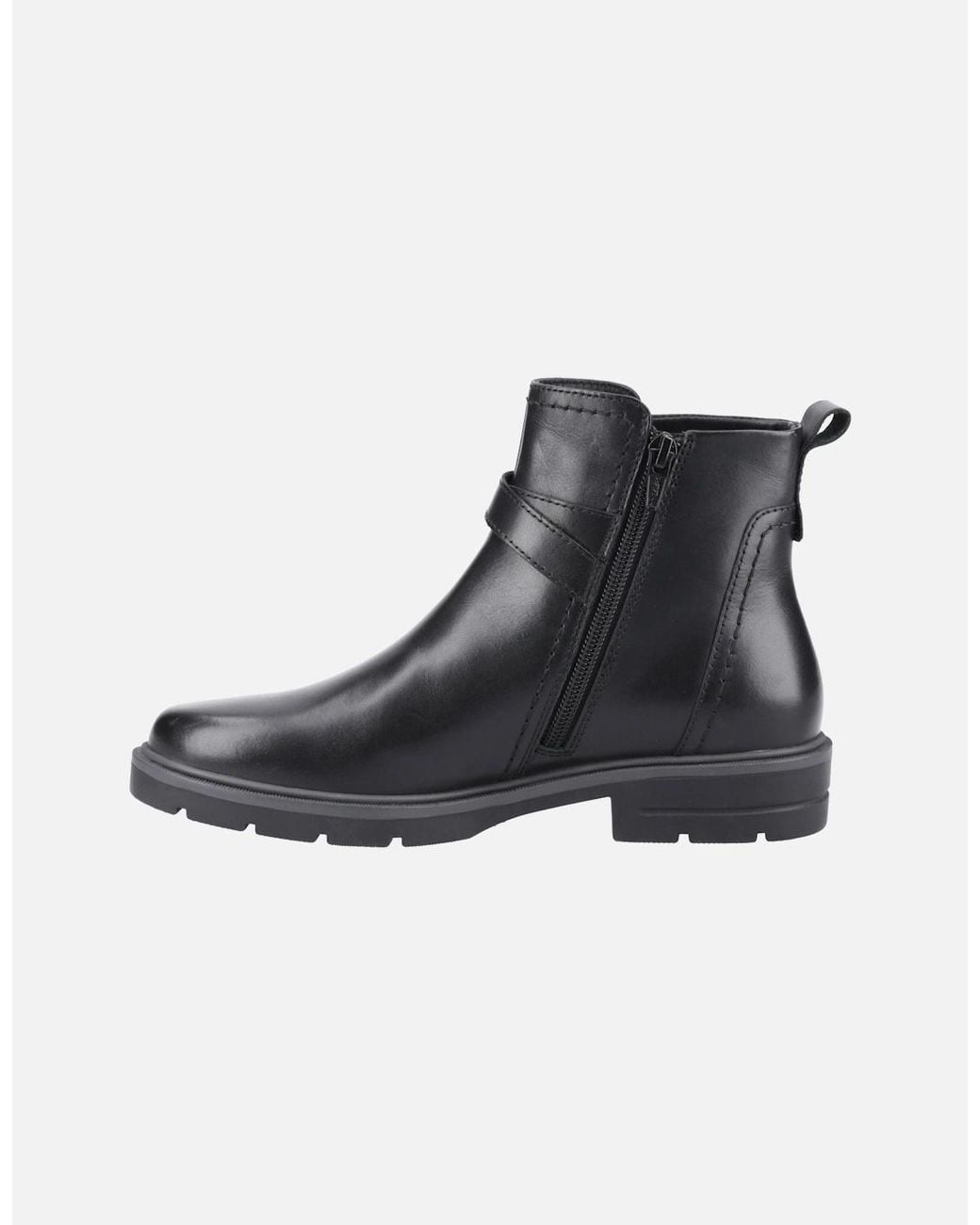 Hush Puppies Black Tove Leather Boots