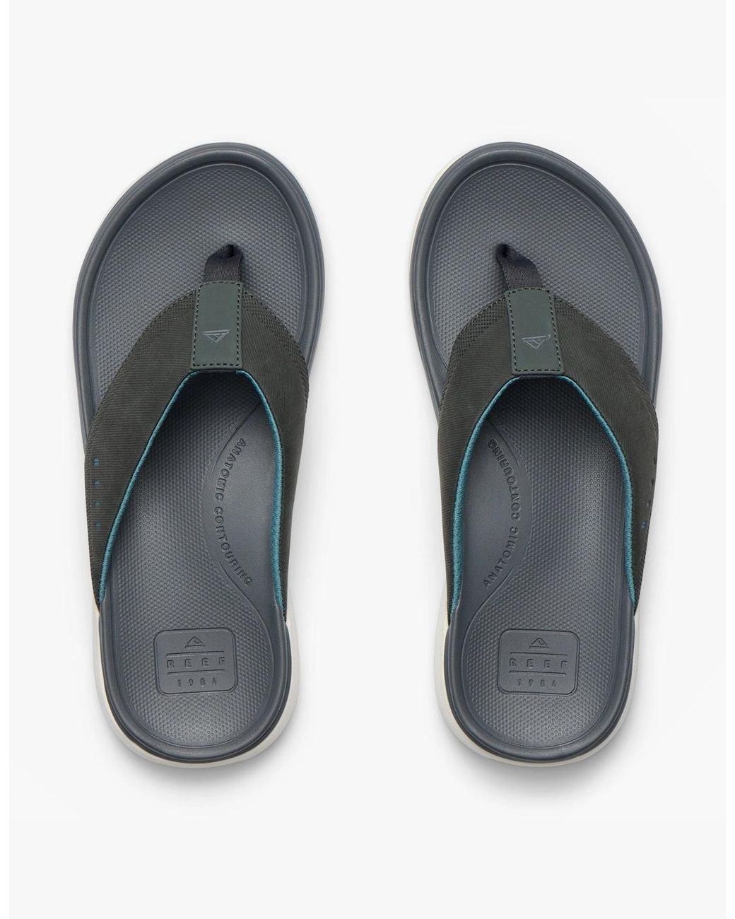 Reef Blue Cushion Norte Toe-Post Sandals//Offwhite for men