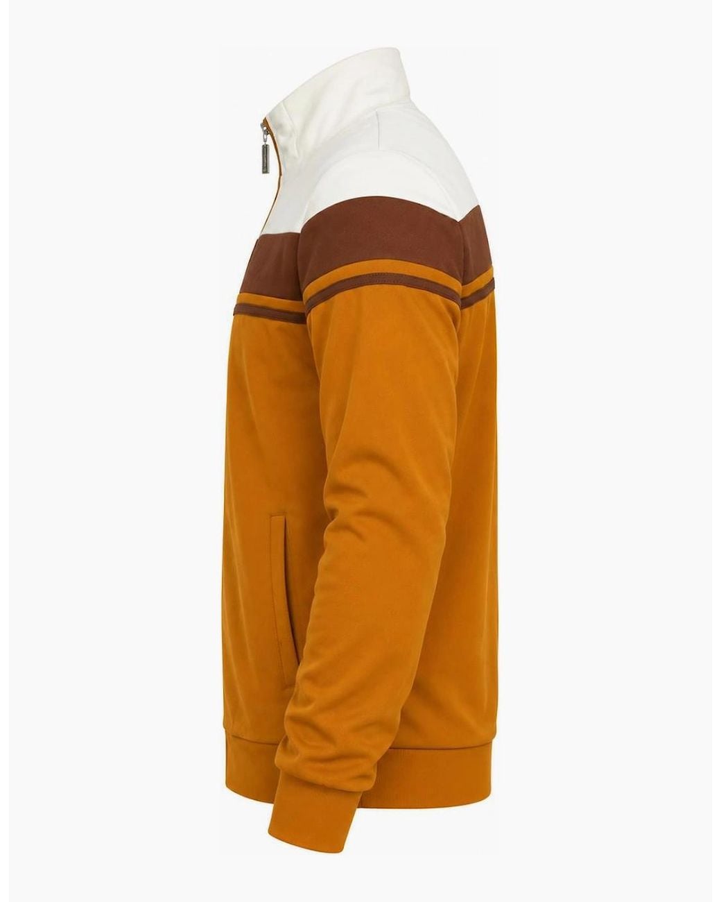 Sergio Tacchini Orange Damarindo Track Top Jacket Gardenia/Potting Soil/Golden for men