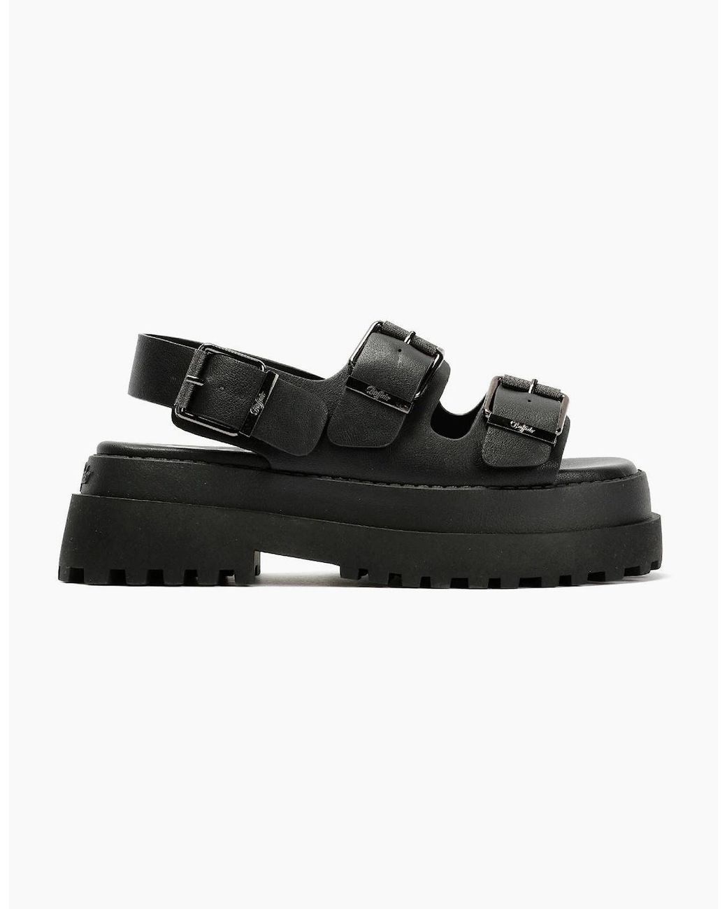 Buffalo Black Pluto Ari Sandals
