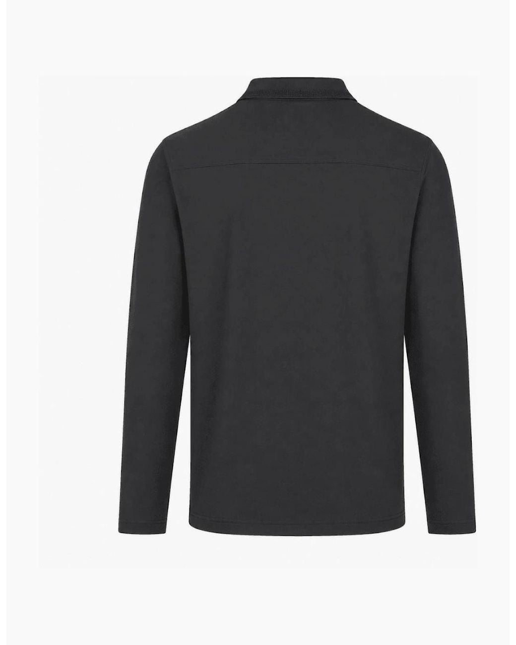 Boss Black Interlock Long Sleeved Polo Shirt for men