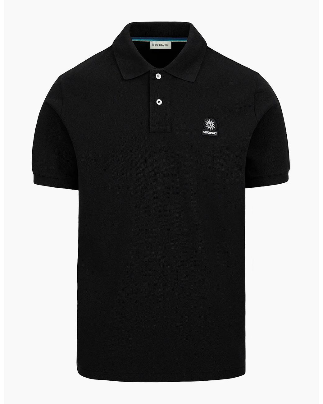 Sandbanks Black Badge Logo Polo Shirt for men