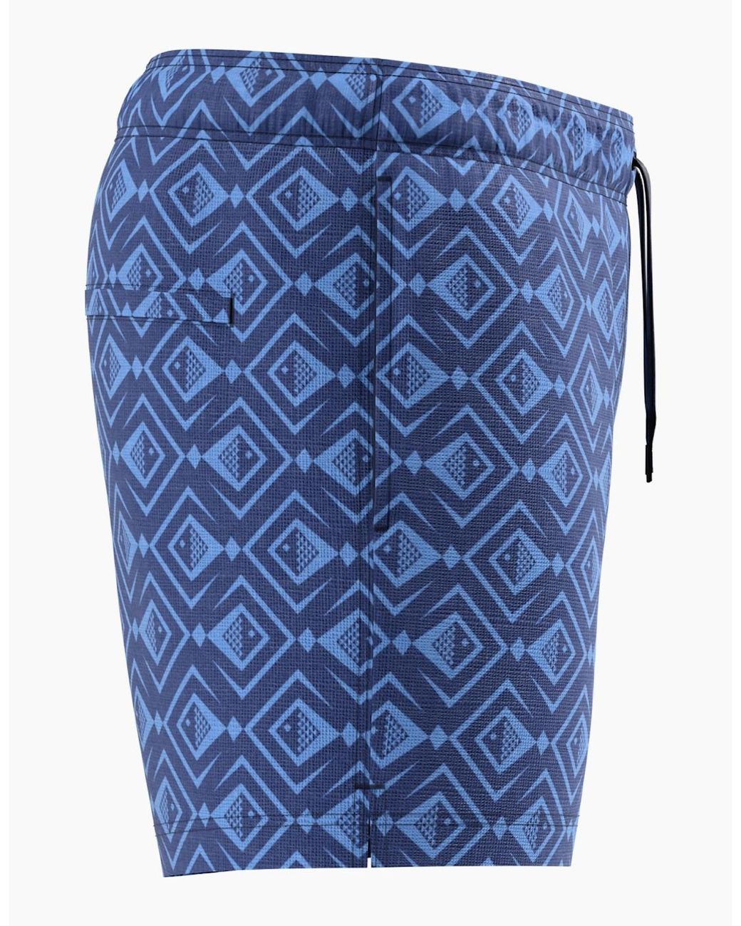 Speedo Blue Redondo Edge Volley Diamond Swim Shorts for men