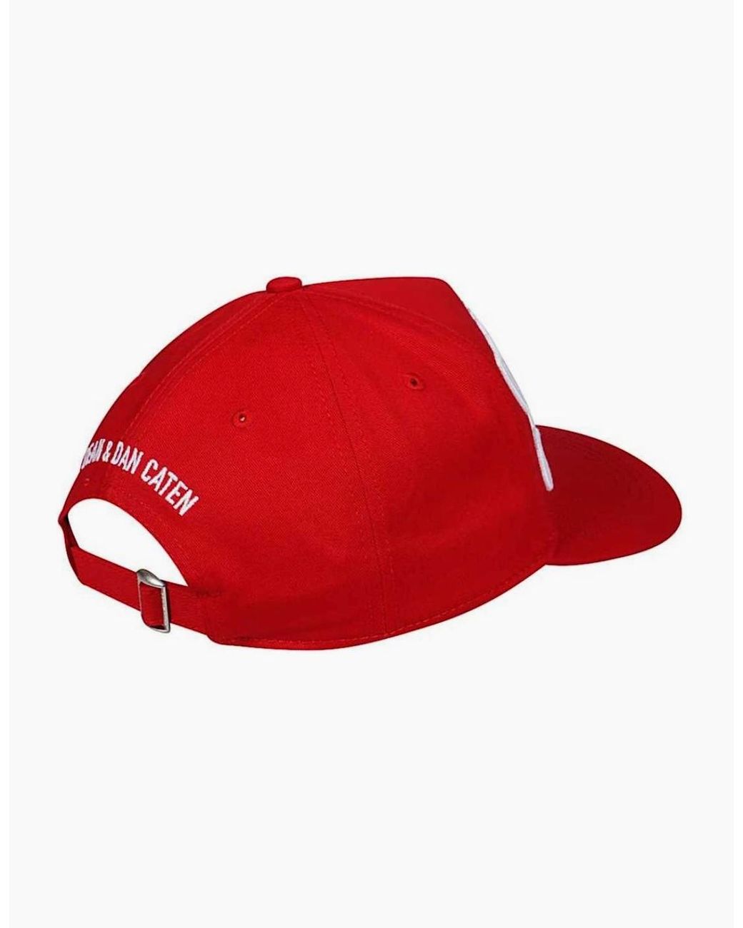 DSquared² Red 25Th Anniversary Reverse Logo Baseball Cap Hat for men